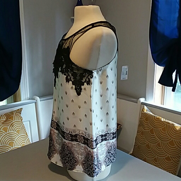 Maurices floral lace camisole  top - Picture 4 of 8